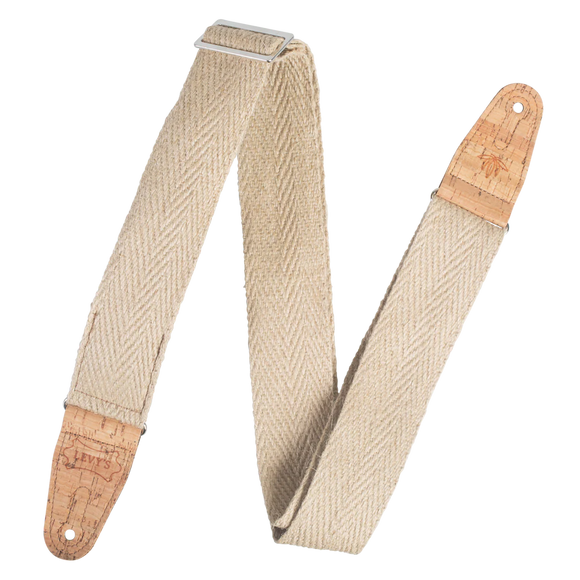 Levy's Vegan Hemp Series MH8P-NAT Guitar Strap *Free Shipping in the USA*