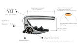 G7th Performance 3 Classic Guitar Capo - Classical & Flamenco Guitars Chrome