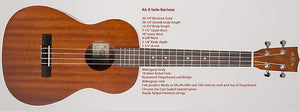 Kala KA-B Baritone Ukulele   Satin Mahogany