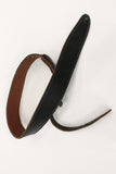 El Dorado Black/Brown Leather Guitar Strap