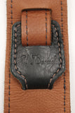 El Dorado Black/Brown Leather Guitar Strap