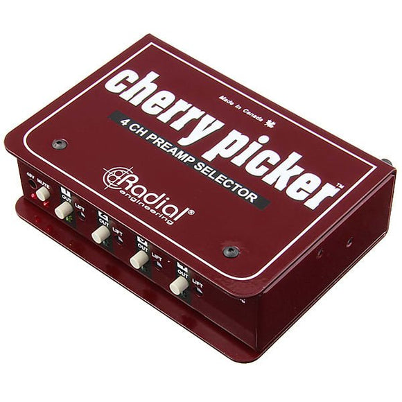 Radial Engineering Cherry Picker 4 Channel Preamp Selector *Free Shipping in the USA*