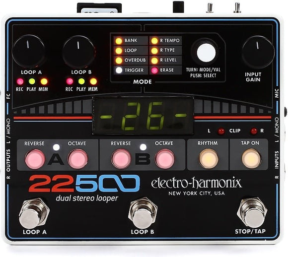 Electro Harmonix 22500 Dual Stereo Looper *Free Shipping in the USA*