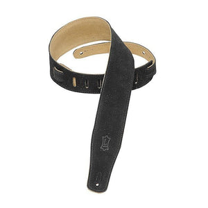 Levy's ms26-BLK 2.5" Suede Guitar Strap *Free Shipping in the USA*