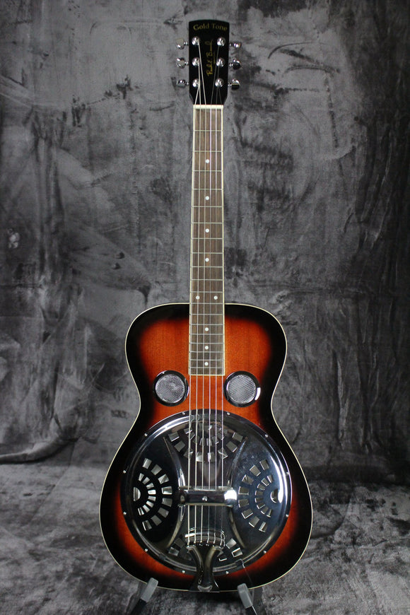 Gold Tone Paul Beard Signature Square Neck Resonator