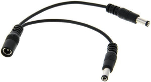 Voodoo Lab PPAY Dual 2.1mm Male to 2.1mm Female Standard Polarity Voltage Doubling Adapter - 4"