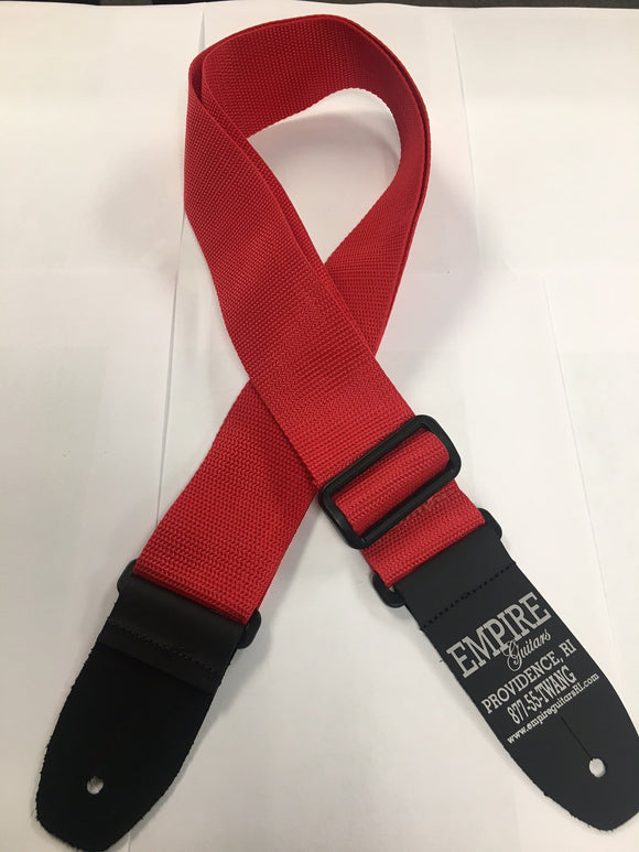Empire Guitars Red Guitar Strap HPOL-RED