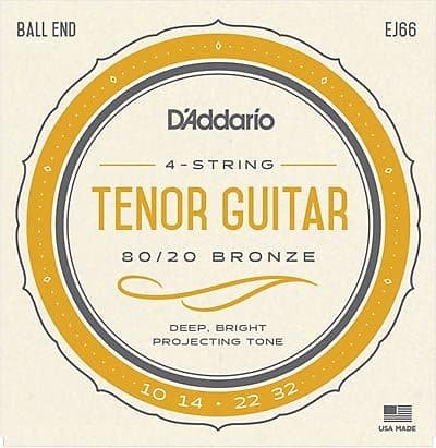 D'Addario EJ66 80/20 Bronze Tenor Acoustic Guitar Strings 10-32