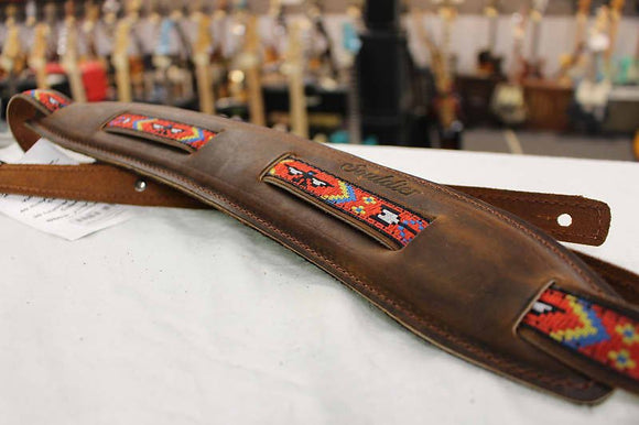 Souldier Thunderbird Saddle Leather Guitar Strap *Free Shipping in the USA*