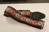 Souldier Guitar Strap Cabernet - Wine w/ Black Leather Ends *Free Shipping in the USA*