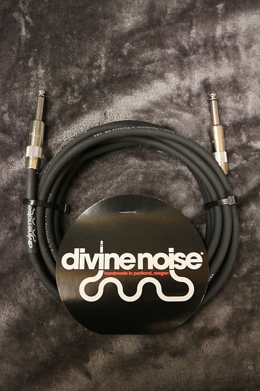 Divine Noise 25ft Instrument Cable ST-ST (Straight-Straight) Black *Free Shipping in the USA*