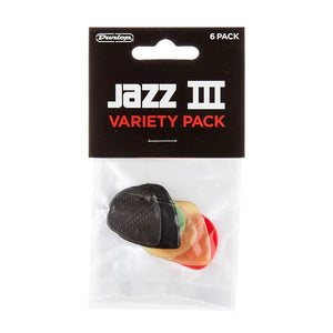 Dunlop Jazz III Variety Pack, 6 Pack- PVP103