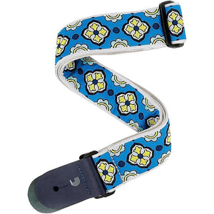 D'Addario 2" Guitar Strap Latin Tiles Blue *Free SHipping in the USA* T20S1504