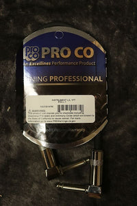 Pro Co Instrument cable L/L 1Ft EGLL-1 *Free Shipping in the US*