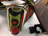 Souldier Owls Olive Guitar Strap with Dark Brown Leather Ends *Free Shipping in the USA*