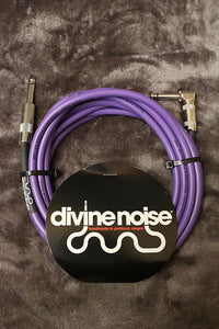 Divine Noise 25ft Instrument Cable ST-RA (Straight-Right Angle) Purple *Free Shipping in the USA*