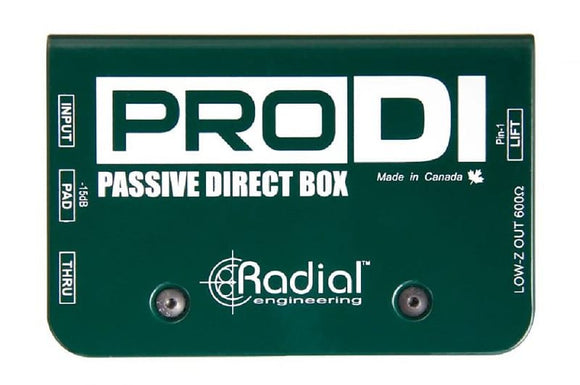 NEW!  Radial Engineering ProDI Passive Direct Box *Free Shipping in the USA*