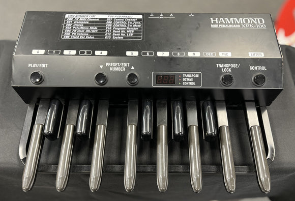 Hammond XPK-100 13-Note MIDI Pedal Board Used