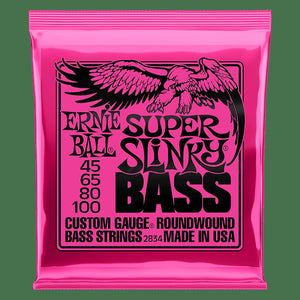 Ernie Ball 2834 Super Slinky Electric Bass Strings 45-100 gauge