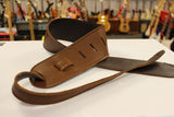 LM Strap LS-304 Glove Leather Brown 3" Guitar Strap *Free Shipping in the USA*