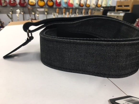 LM Products D-1 Black Denim Guitar Strap DISCONTINUED