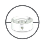 Barefoot Buttons V1 Silver Max Bore 20-V1-MB-SV