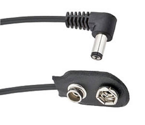 Voodoo Lab PPBATR Battery Snap to Right Angle 2.1mm Cable - 18"