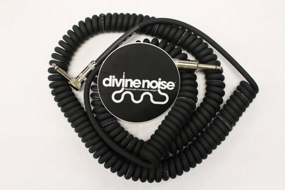 Divine Noise Curly Cable Black 30' Straight / Angle *Free Shipping in the USA*