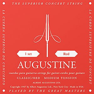 Augustine Classic Red Medium Tension Classical Guitar Strings