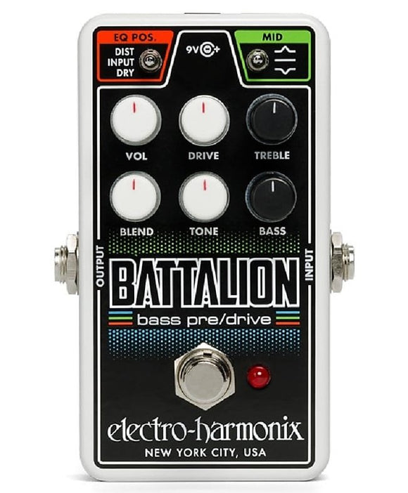 Electro-Harmonix Nano Battalion Bass Preamp and Overdrive 2019 *Free Shipping in the USA*