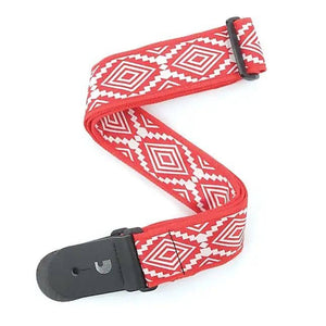 D'Addario 2" Guatemalan Red Guitar Strap *Free Shipping in the USA* T20W1414