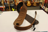 LM Strap LS-304 Glove Leather Brown 3" Guitar Strap *Free Shipping in the USA*
