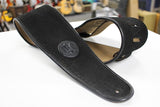 Levy's 4" Black Suede Guitar/Bass Strap w/ Brown Suede Back MSSB3-4-BLK *Free Shipping in the USA*