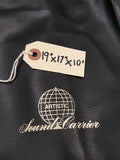 Vintage Sound Carrier Artistic Black Vinyl Dust Cover For 19"X17"X10" Amp