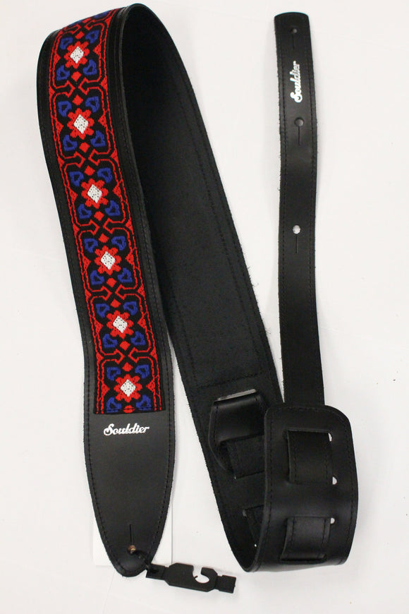 Souldier Fillmore Red, White, & Blue Torpedo Guitar Strap *Free Shipping in the US*