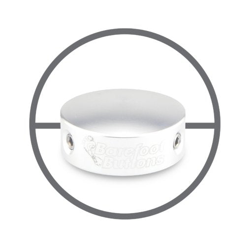 Barefoot Buttons V1 Silver Big Bore 17-V1-BB-SV
